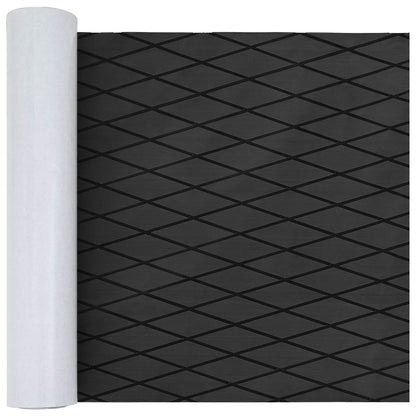 vidaXL Boat Mat Striped Dark Grey and Black 190 x 70 cm EVA 1