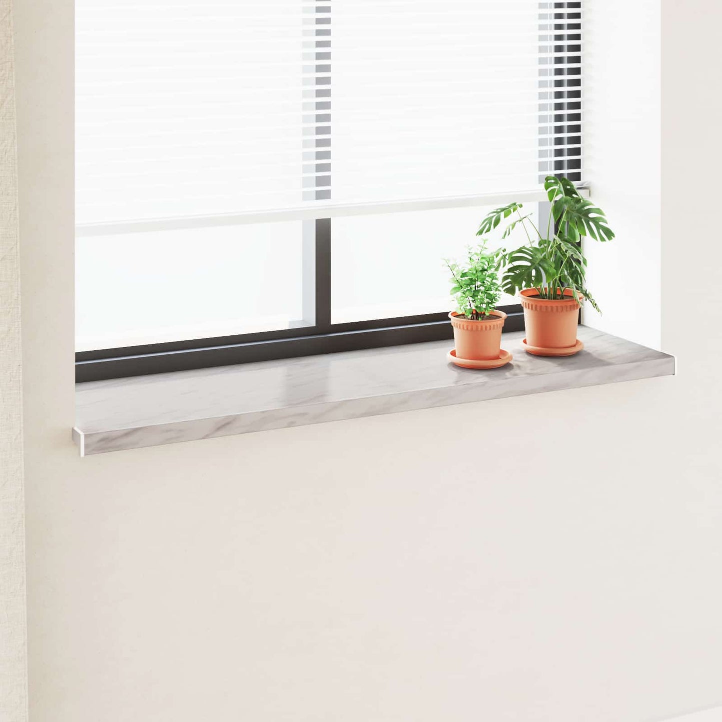 vidaXL Window Sill Marble Text 160 x 45 x 4.5 cm PVC 1