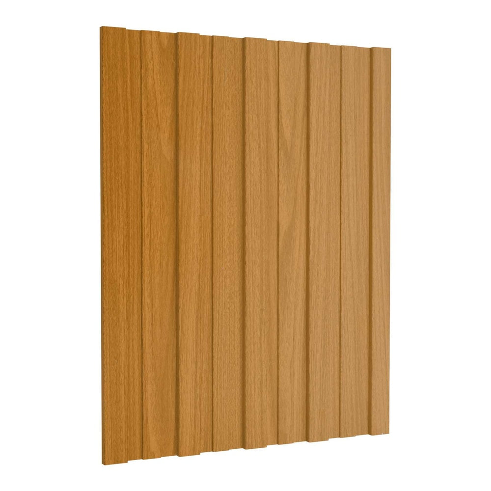 Roof Panel Galvanised steel 36 pcs Light wood 60 x 45 cm