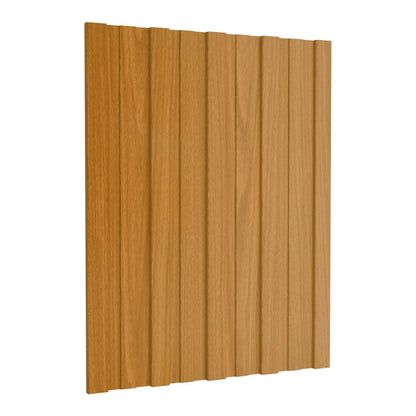 Roof Panel Galvanised steel 36 pcs Light wood 60 x 45 cm