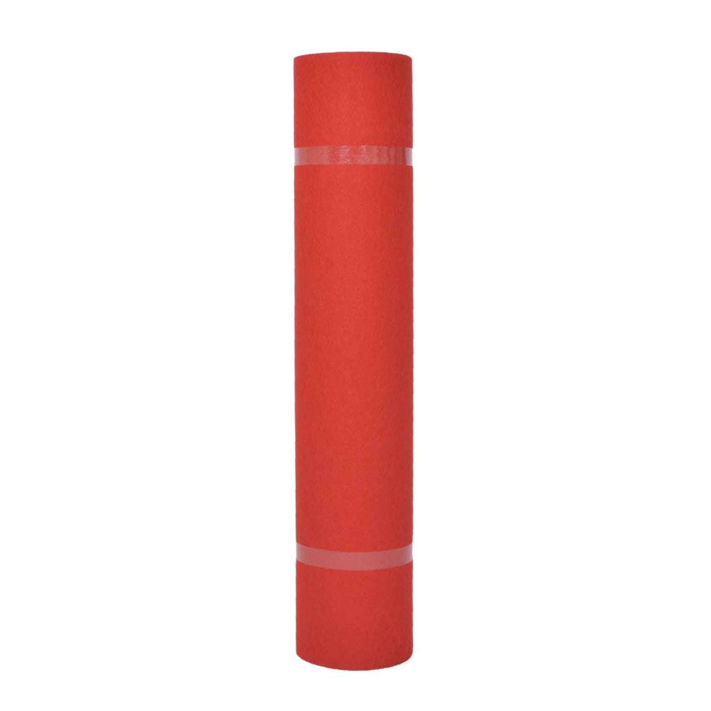 vidaXL Carpet Plain Red 1 x 24 m Fabric 1