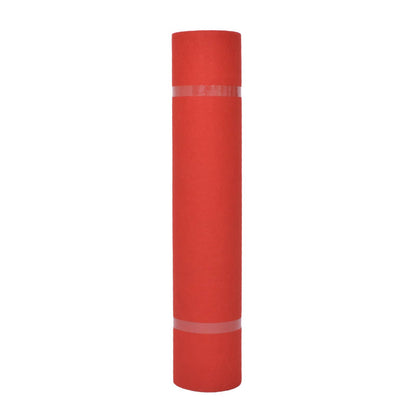 vidaXL Carpet Plain Red 1 x 24 m Fabric 1