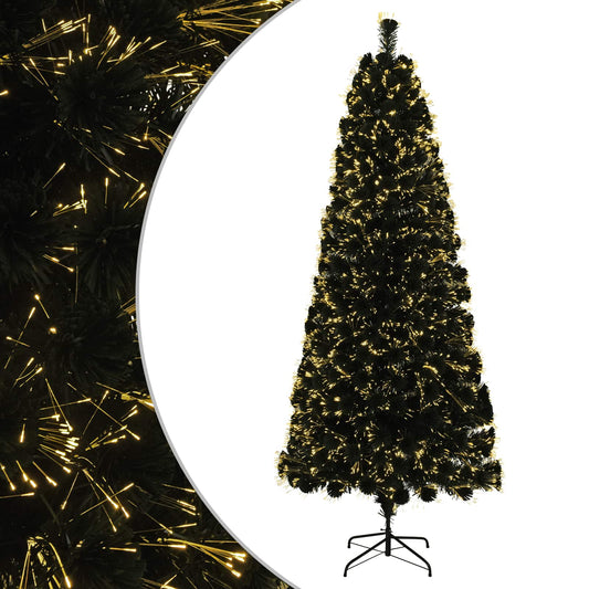 Fiber Optic Christmas Tree LEDs Warm White PVC Green
