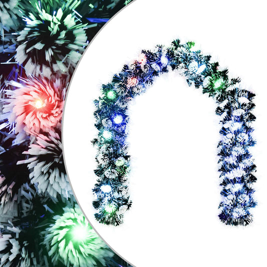 vidaXL Christmas Garland 200 cm 16 LEDs Multicolour PET 2