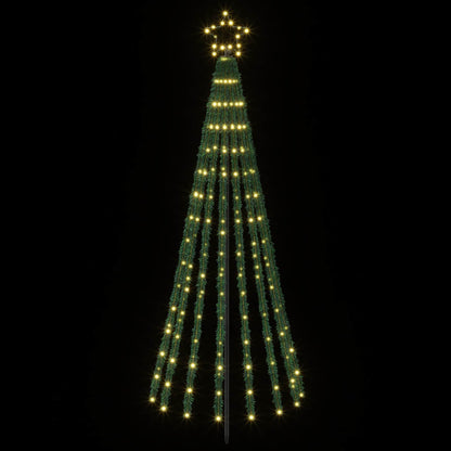LED Christmas Tree 255 LEDs Steel Black Warm white
