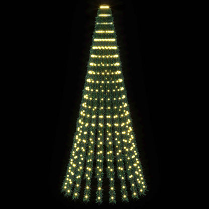 LED Christmas Tree 150 cm 240 LEDs Steel Green Warm white
