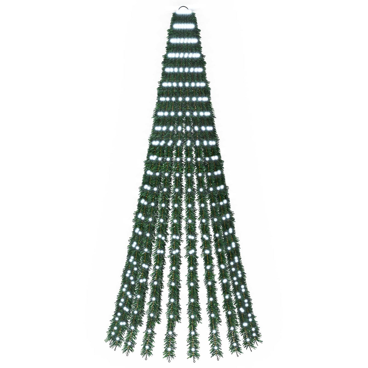 LED Christmas Tree 150 cm 240 LEDs Steel Green Cold white