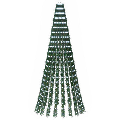 LED Christmas Tree 150 cm 240 LEDs Steel Green Cold white