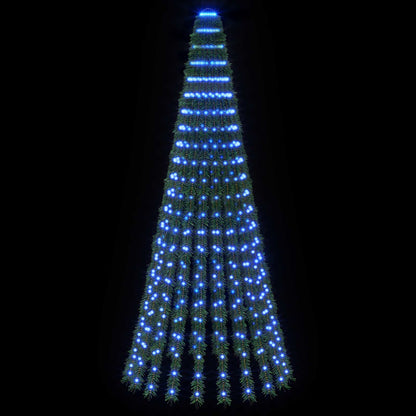 LED Christmas Tree 150 cm 240 LEDs Steel Green Blue