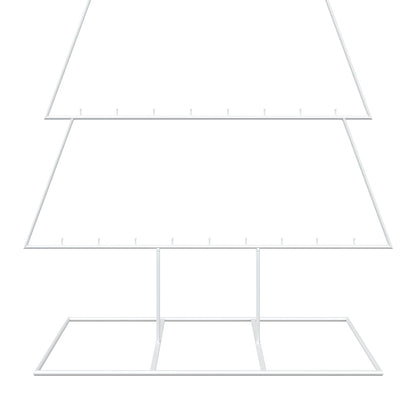 vidaXL Metal Christmas Tree with Classic Stand KUOPIO 210 cm Steel 6