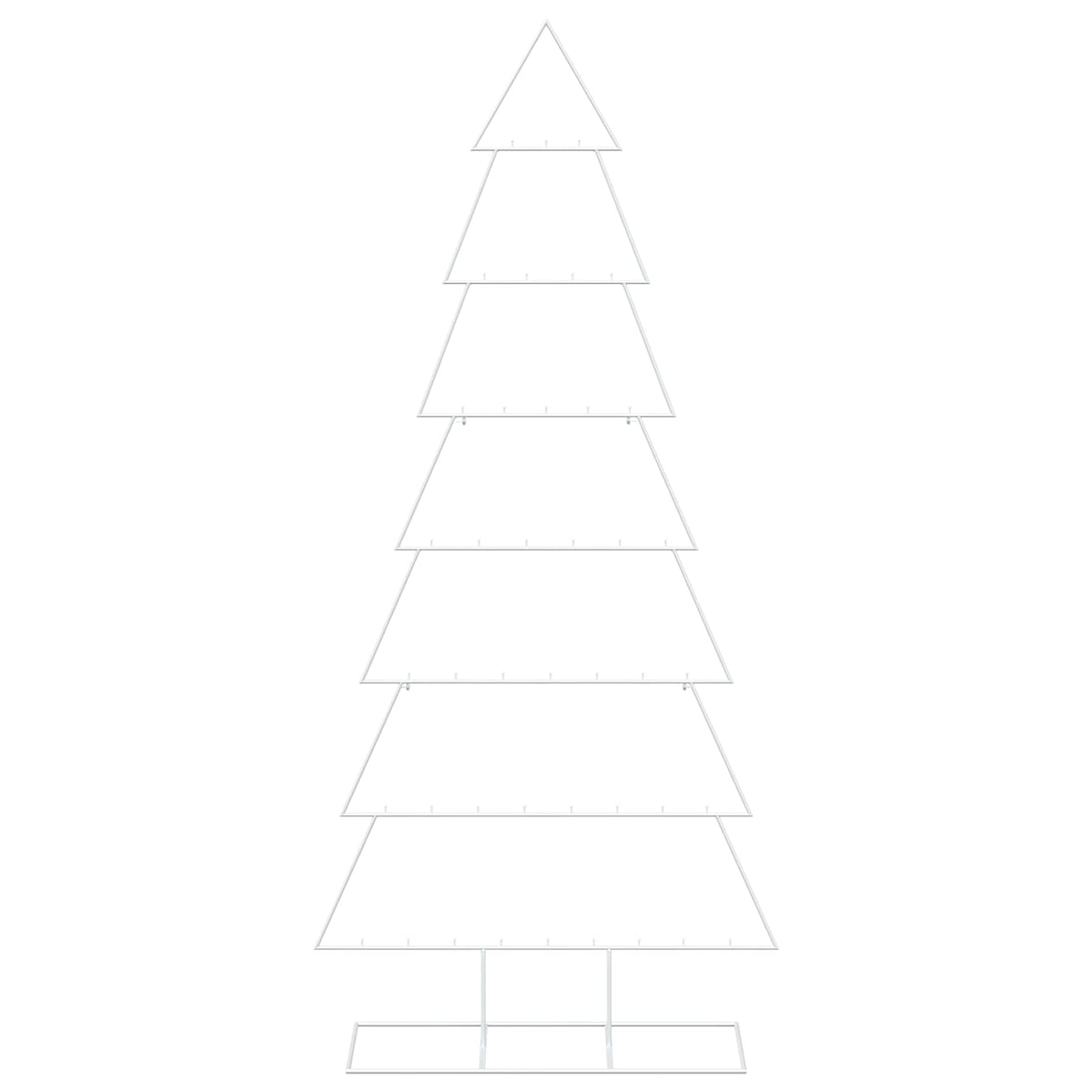 vidaXL Metal Christmas Tree with Classic Stand KUOPIO 210 cm Steel 4