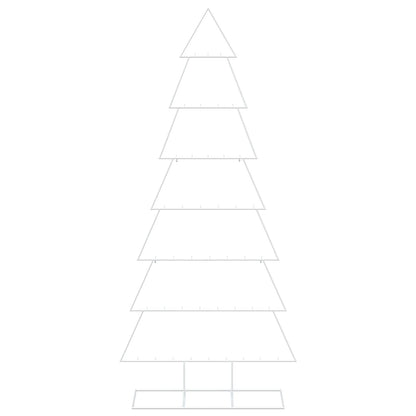 vidaXL Metal Christmas Tree with Classic Stand KUOPIO 210 cm Steel 4