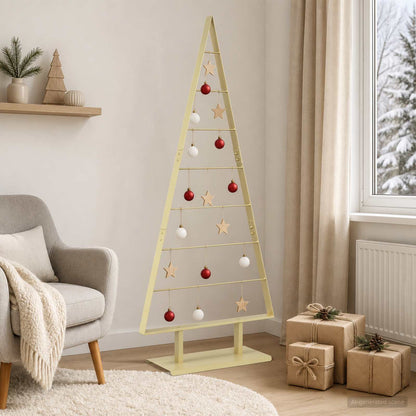 vidaXL Metal Christmas Tree with Triangle Stand KUOPIO Steel