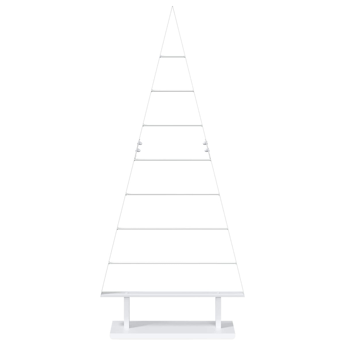 vidaXL Metal Christmas Tree with Triangle Stand KUOPIO 125 cm Steel 4