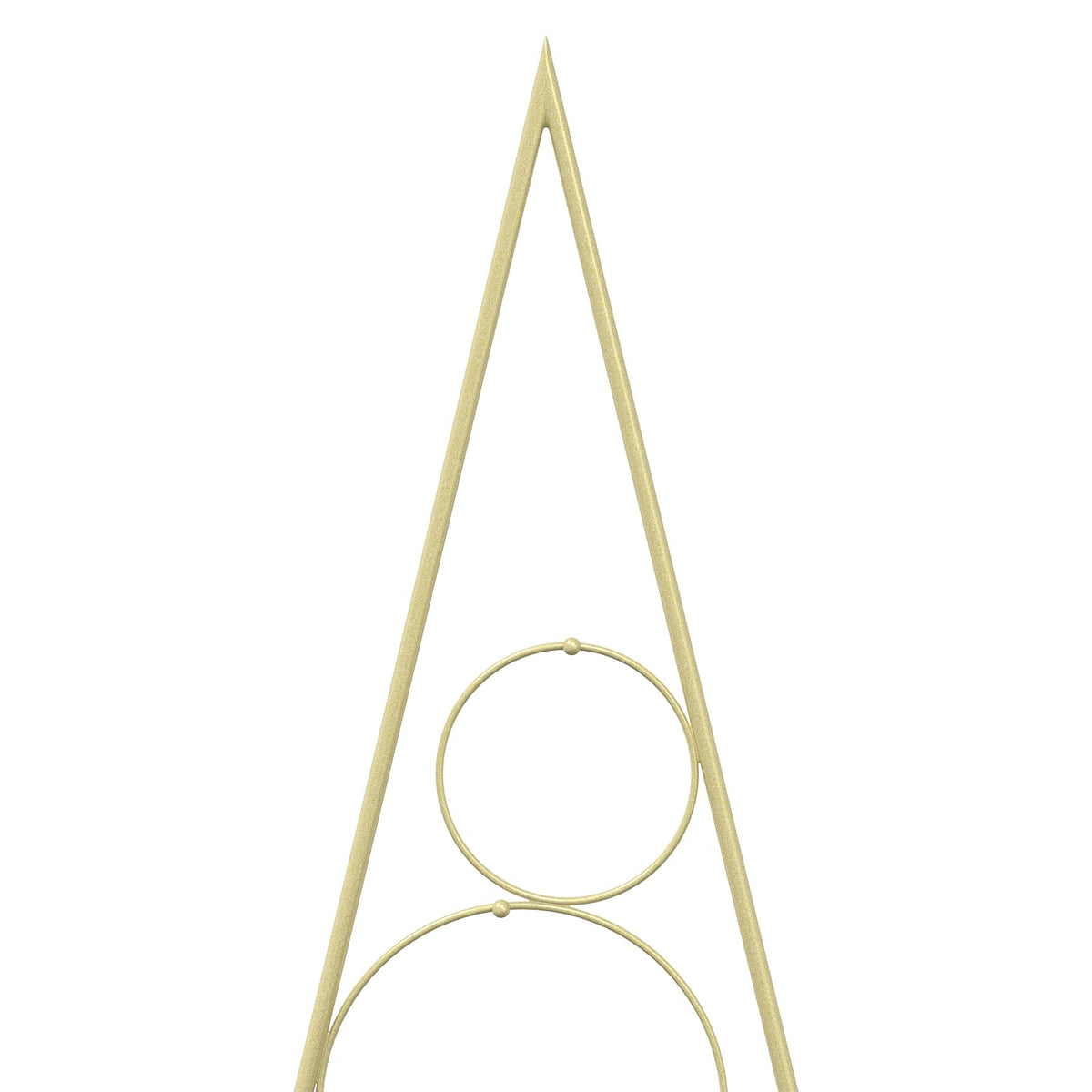 vidaXL Metal Christmas Tree with Circle Stand KUOPIO 210 cm Steel Gold 5