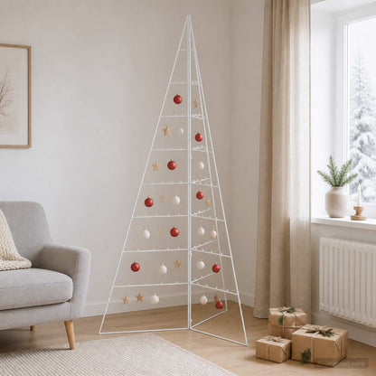 vidaXL Metal Christmas Tree with Folding Stand KUOPIO 180 cm Steel 1