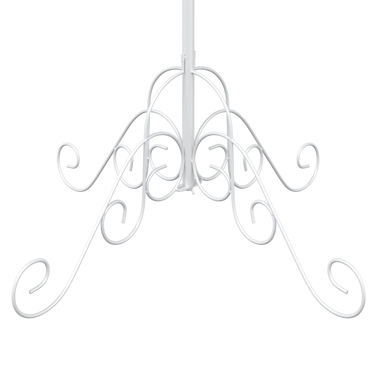 vidaXL Metal Christmas Tree KUOPIO 150 cm Steel White 5