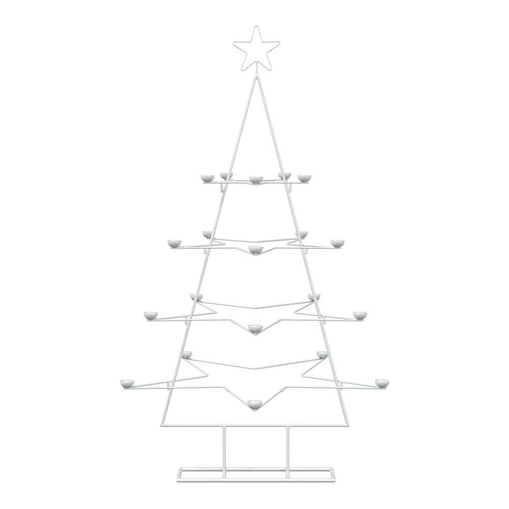 Metal Christmas Tree for Decoration White