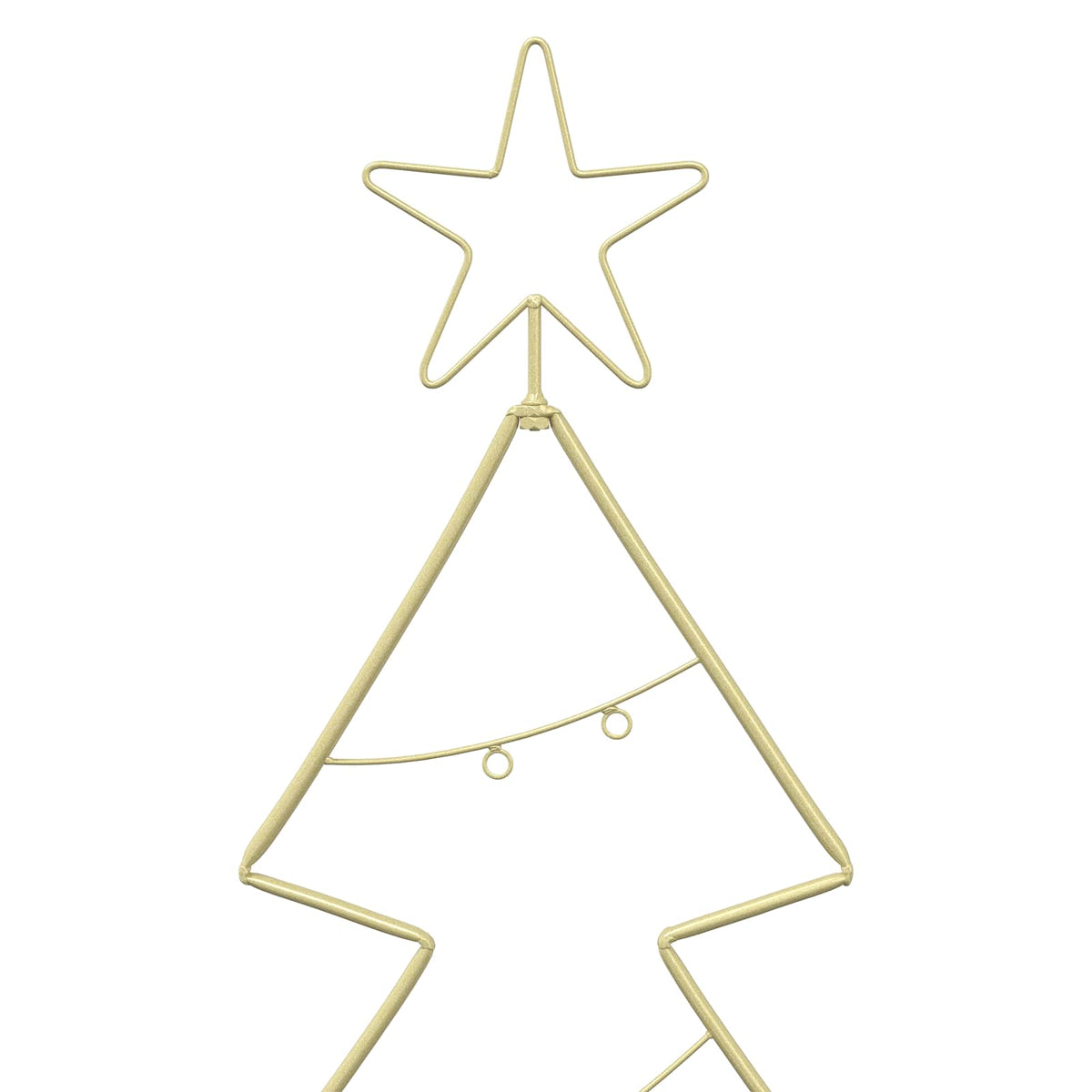 vidaXL Metal Christmas Tree with Stand KUOPIO 210 cm Steel Gold 5