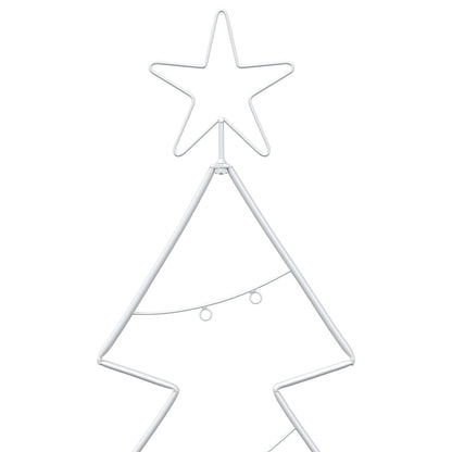 vidaXL Metal Christmas Tree with Stand KUOPIO 210 cm Steel White 5