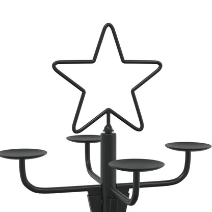 Metal Christmas Tree with Holder KUOPIO Steel Black 150 cm