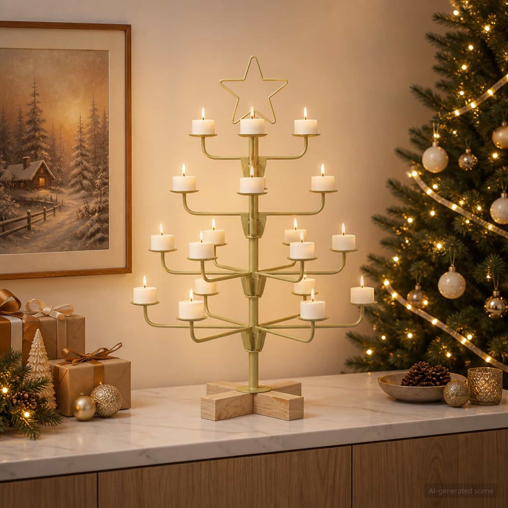 vidaXL Metal Christmas Tree with Holder KUOPIO Steel Black