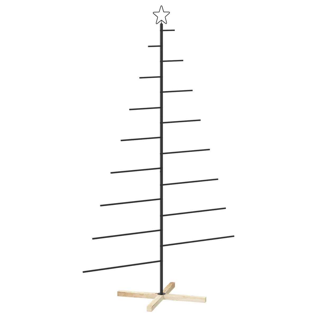 Metal Christmas Tree KUOPIO Steel Black