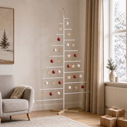 Metal Christmas Tree KUOPIO Steel White