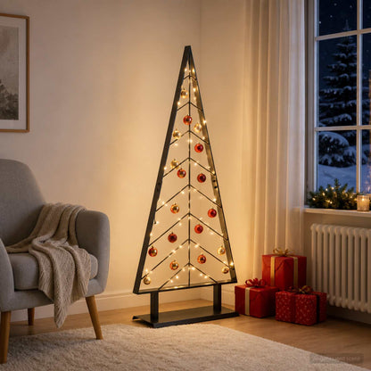 Metal Christmas Tree KUOPIO Steel Black