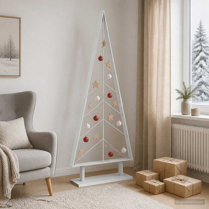 Metal Christmas Tree KUOPIO Steel White