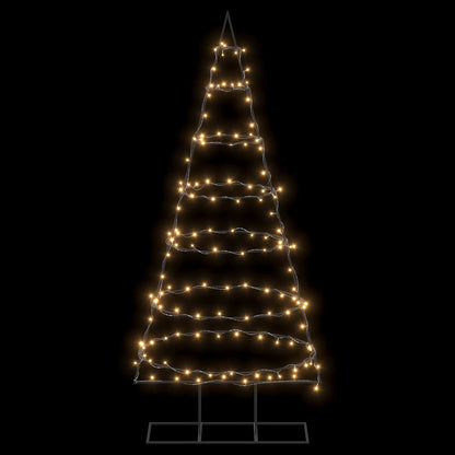 vidaXL Metal Christmas Tree with Stand KUOPIO 180 cm Warm White Steel 5