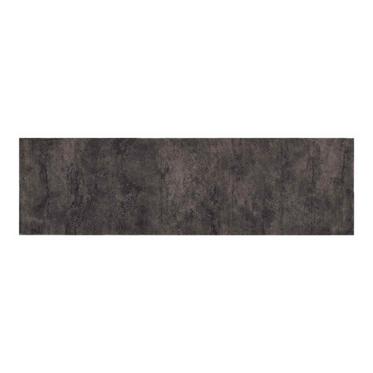 vidaXL Kitchen Rug Black Concrete 300 x 60 cm 100% Polyamide Washable 2