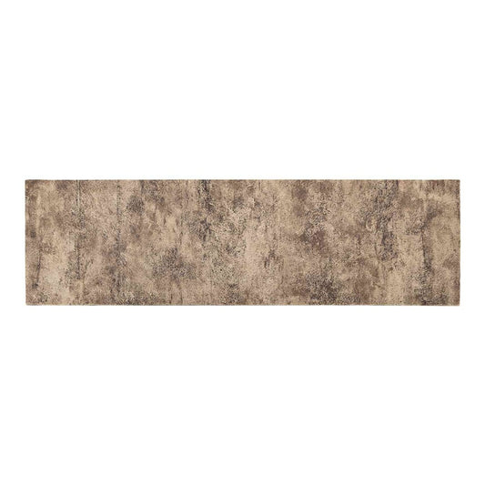 vidaXL Kitchen Rug Brown Concrete 300 x 60 cm 100% Polyamide Washable 2