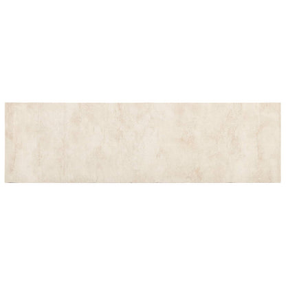 vidaXL Kitchen Rug Cream Concrete 300 x 60 cm 100% Polyamide Washable 2