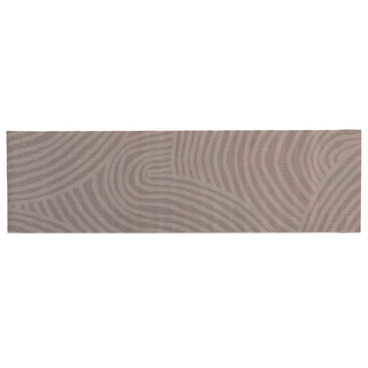 vidaXL Kitchen Rug Brown Scandinavian 300 x 60 cm 100% Polyamide 2
