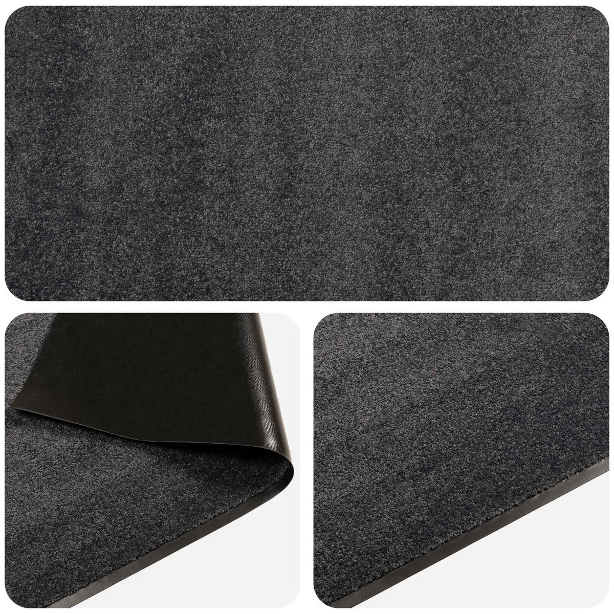 vidaXL Doormat Light Grey 120 x 90 cm 100% Polyamide 3