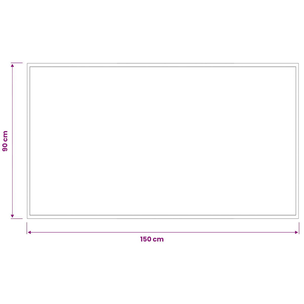 vidaXL Doormat Light Grey 150 x 90 cm 100% Polyamide Washable 4
