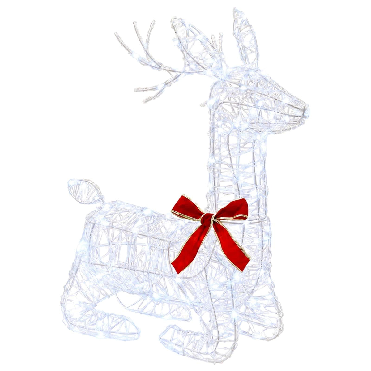 vidaXL 3D Christmas Reindeer LOVIISA 140 LEDs Cold White 2