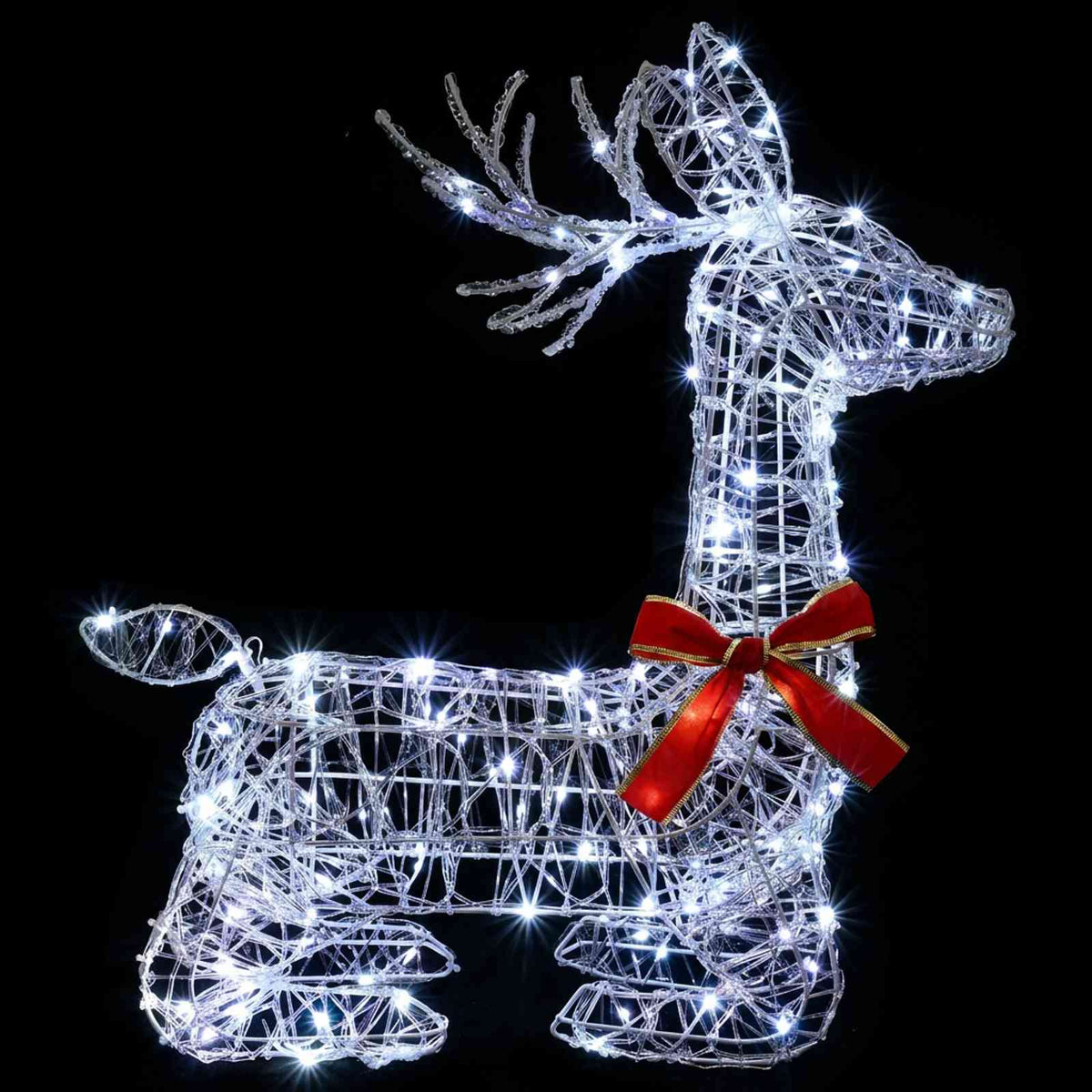 vidaXL 3D Christmas Reindeer LOVIISA 140 LEDs Cold White 4