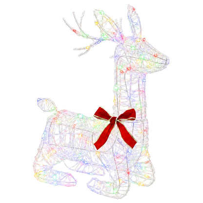3D Christmas Reindeer LOVIISA 140 LEDs Multicolour