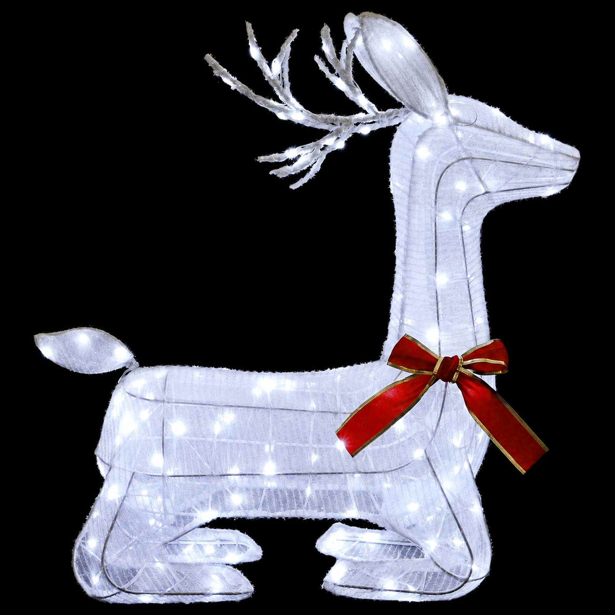 vidaXL 3D Christmas Reindeer LOVIISA 140 LEDs Cold White 4