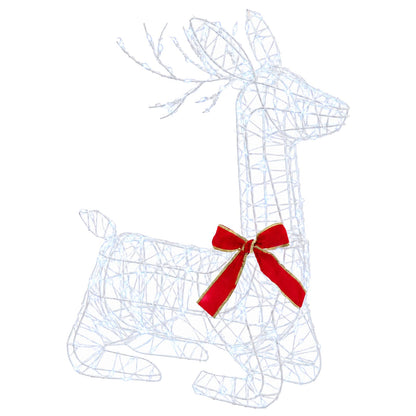 3D Christmas Reindeer LOVIISA 140 LEDs Warm White Transparent string