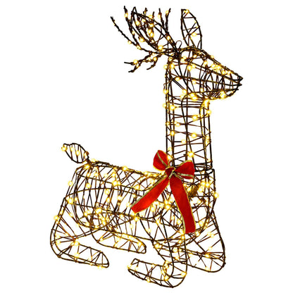 3D Christmas Reindeer LOVIISA 140 LEDs Warm White Brown string