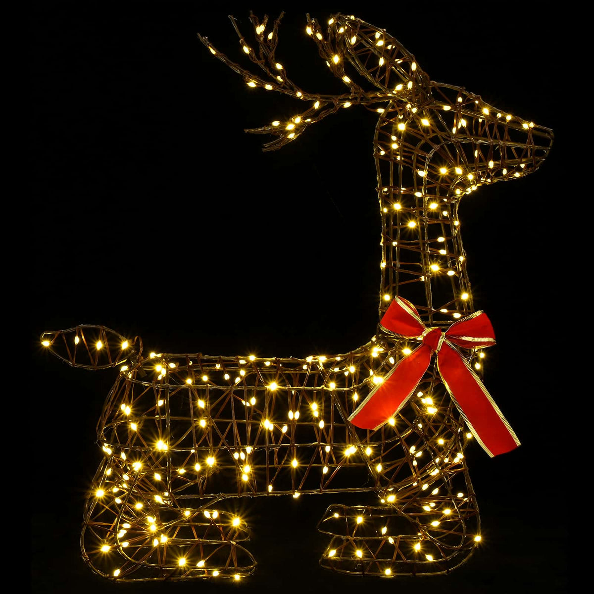 vidaXL 3D Christmas Reindeer LOVIISA 280 LEDs Warm White 4