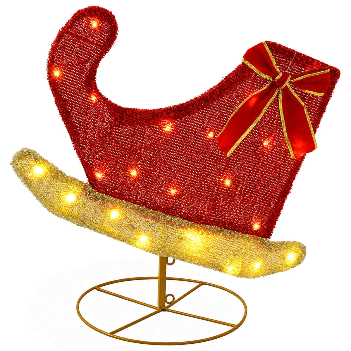 vidaXL Christmas Reindeer with Sleigh 3 pcs 72 LEDs Warm White 4
