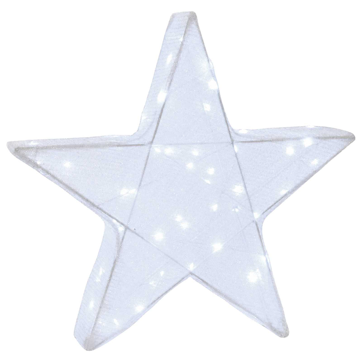 vidaXL 3D Christmas Star 50 LEDs Cold White 55 x 53.5 x 10 cm 2
