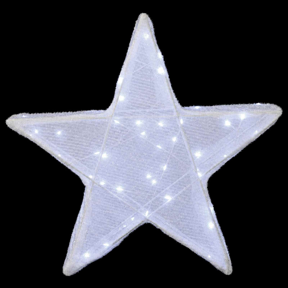 vidaXL 3D Christmas Star 50 LEDs Cold White 55 x 53.5 x 10 cm 4