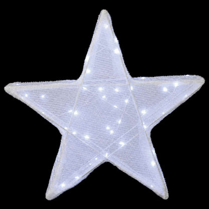 vidaXL 3D Christmas Star 50 LEDs Cold White 55 x 53.5 x 10 cm 4