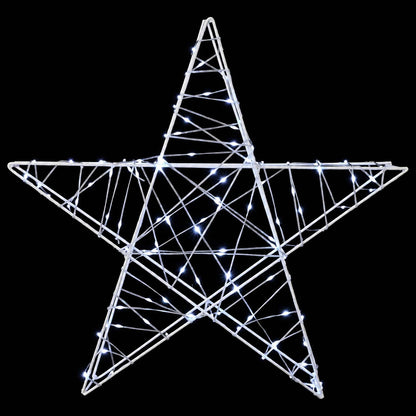 vidaXL 3D Christmas Star 120 LEDs Cold White 55 x 53.5 x 10 cm 4