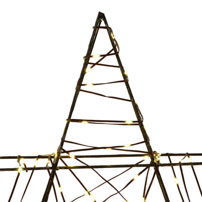 vidaXL 3D Christmas Star 120 LEDs Warm White 55 x 53.5 x 10 cm 5